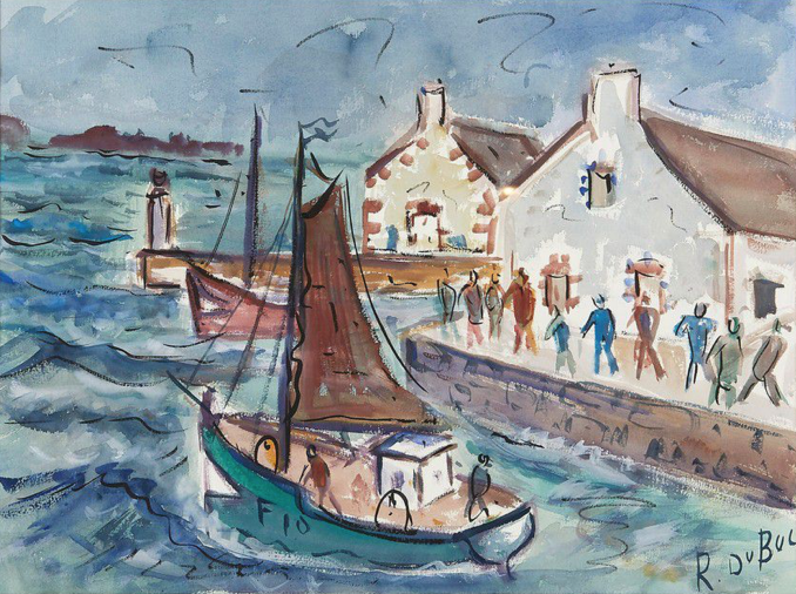 Le port de Honfleur Roland Dubuc