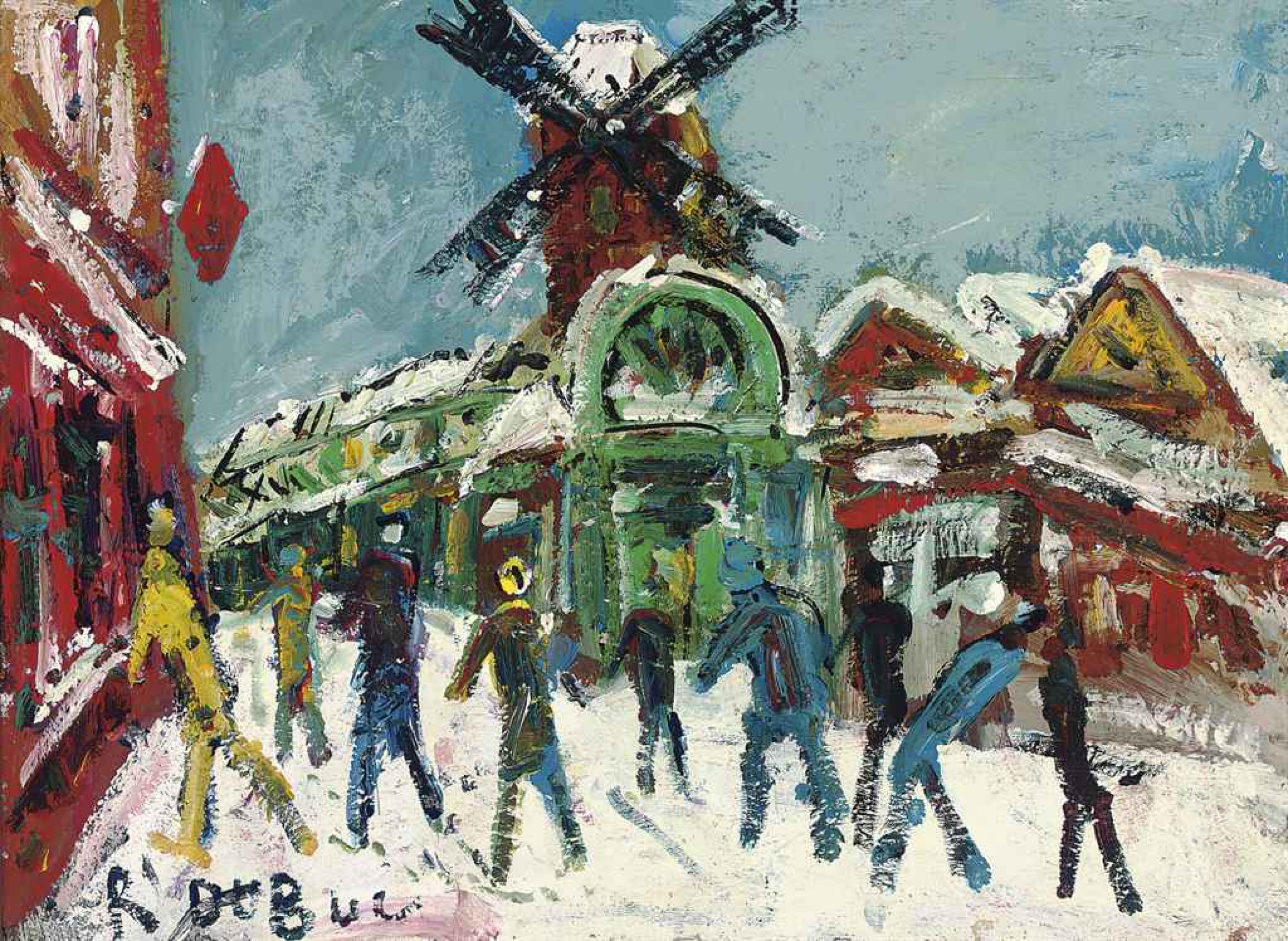 Moulin De La Galette Sous La Neige